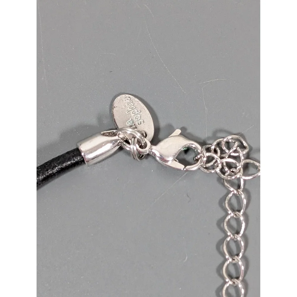 Lia Sophia De Orse Necklace Abalone Shell Teardrop Pendant 19